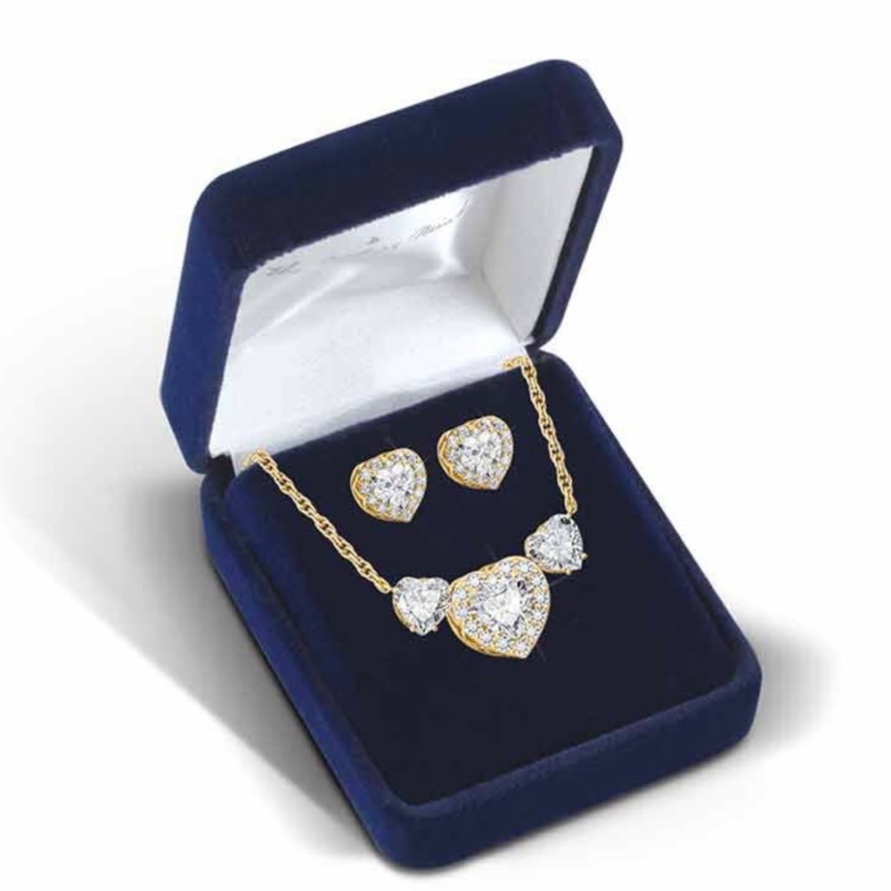 The Danbury Mint- Necklace with Matching Earrings